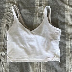 White Sleeveless Crop Top